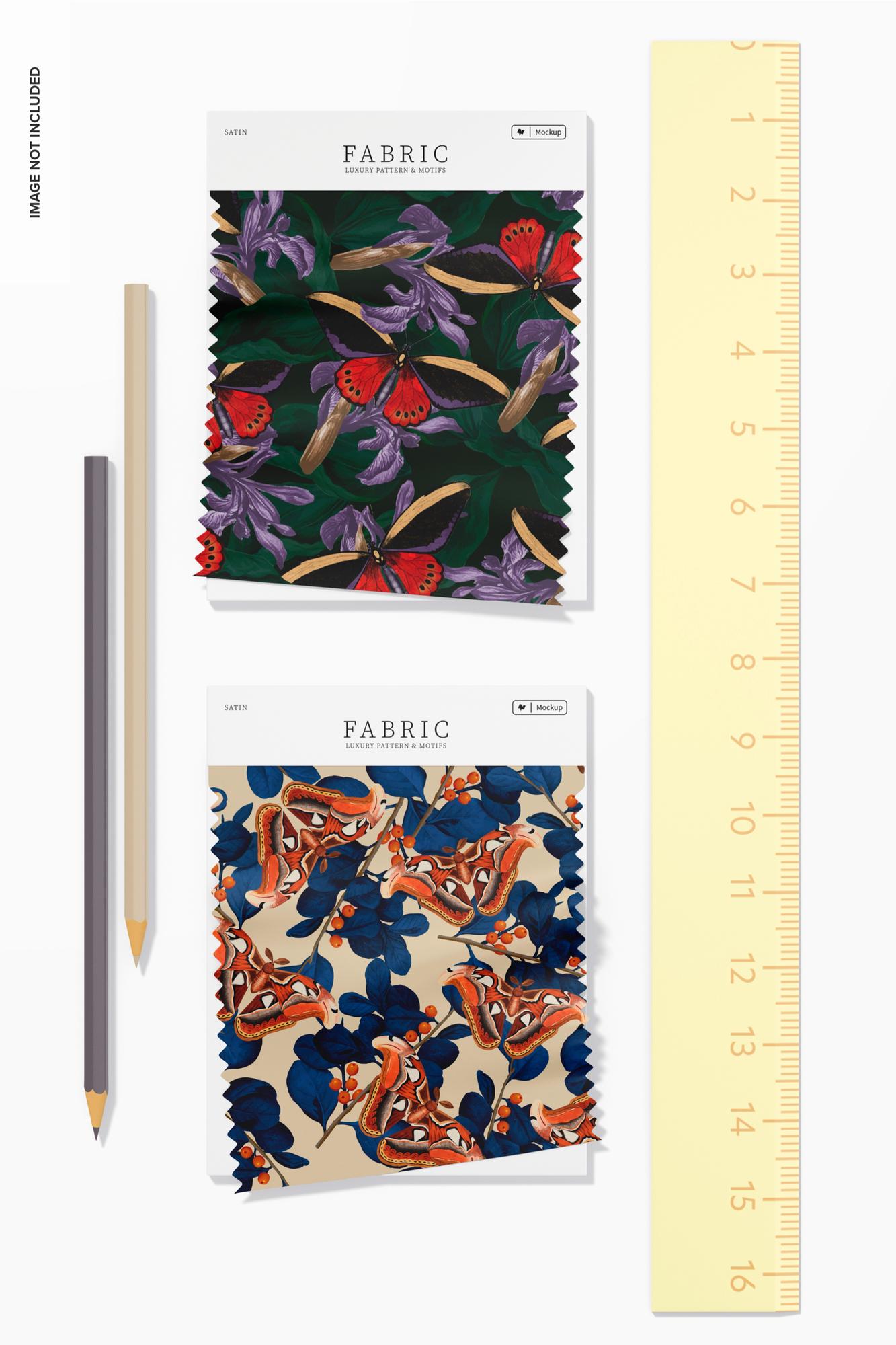 Sample pricing mock-up with thread swatches